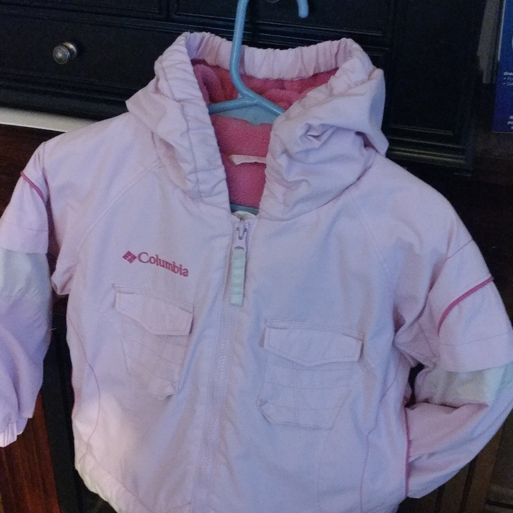 Good condition girls Columbia coat size 24 months